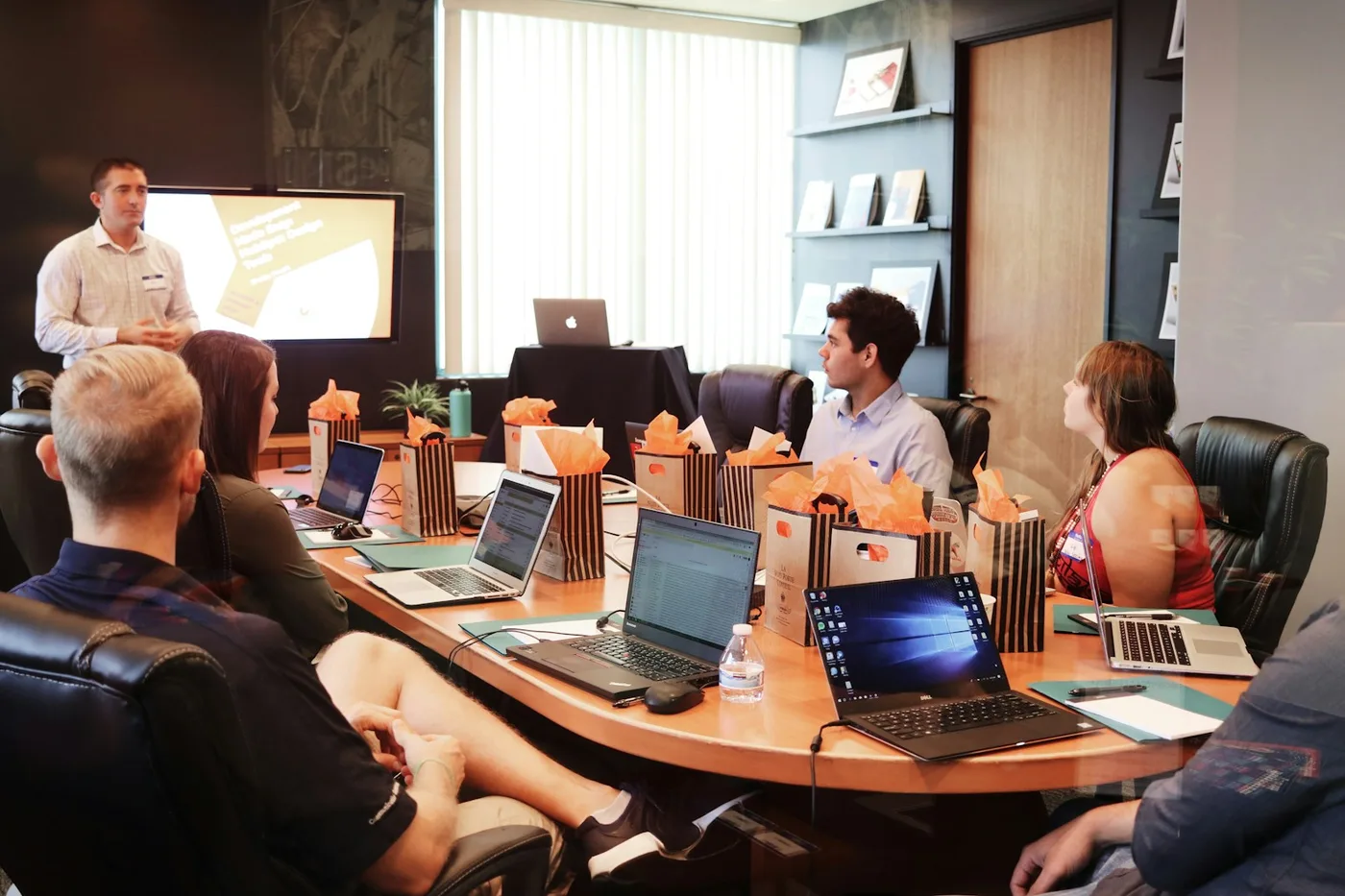Healthcare marketing team in a strategy session